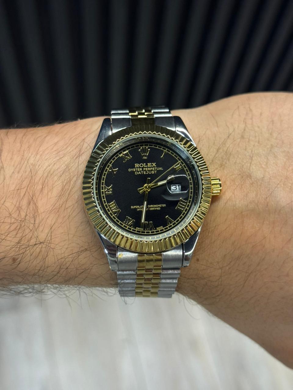Rlx President Roman Bicolor Dorado Tablero Nergro