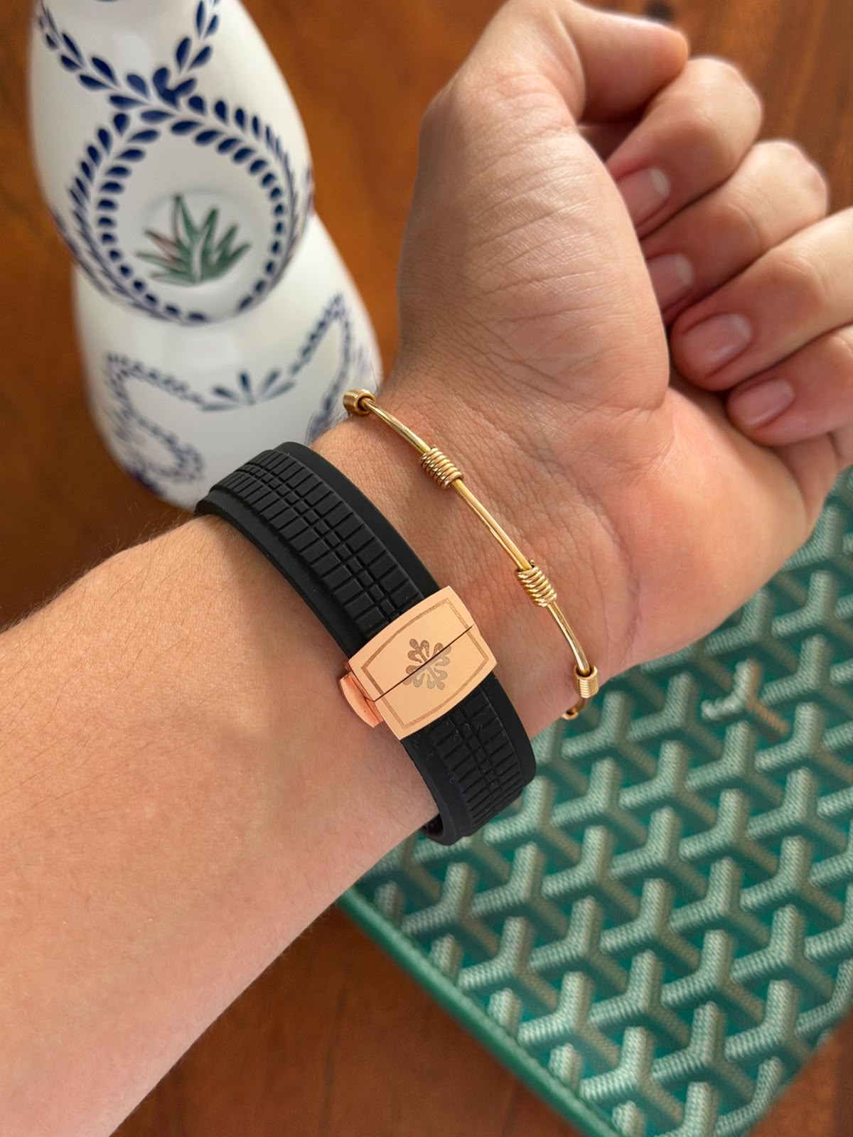 Ptk 2026 Goma Negra Tablero Negro Oro Rosa