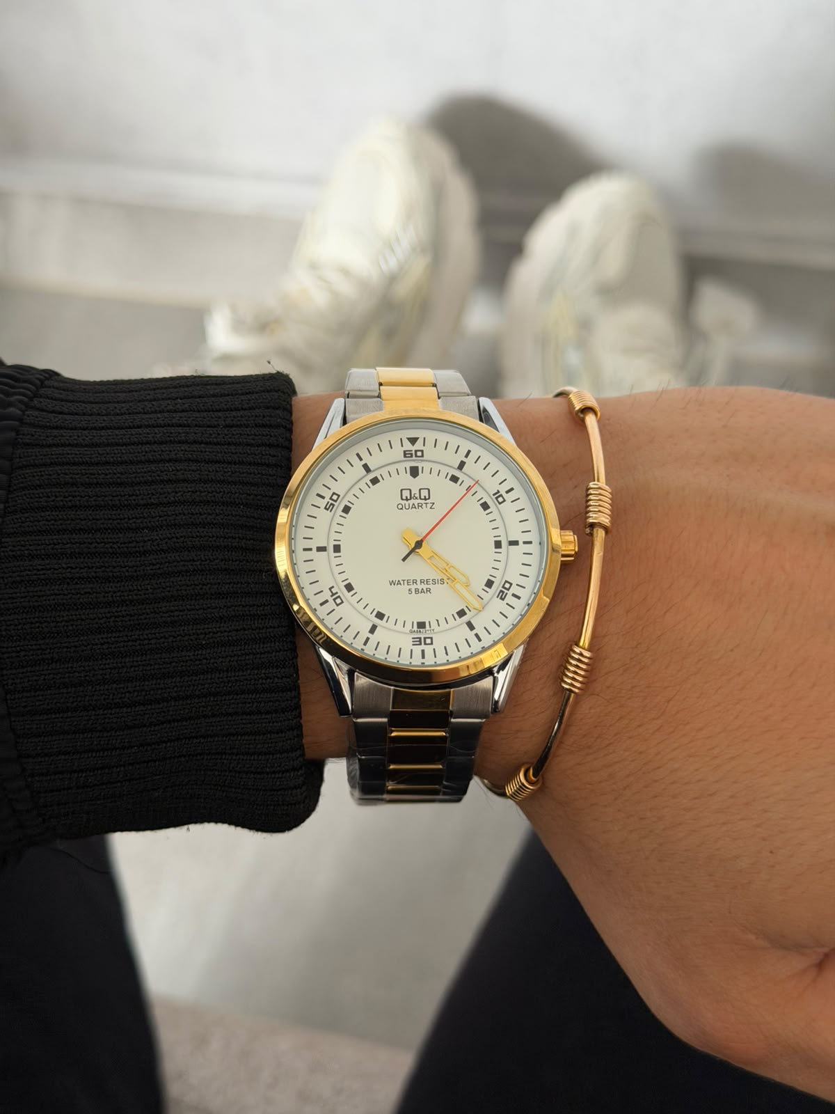QYQ Q09 Bicolor Dorado Tablero Blanco