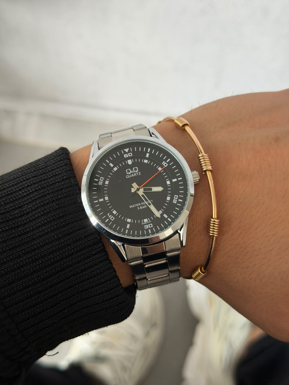 QYQ Q09 Plateado Tablero Negro