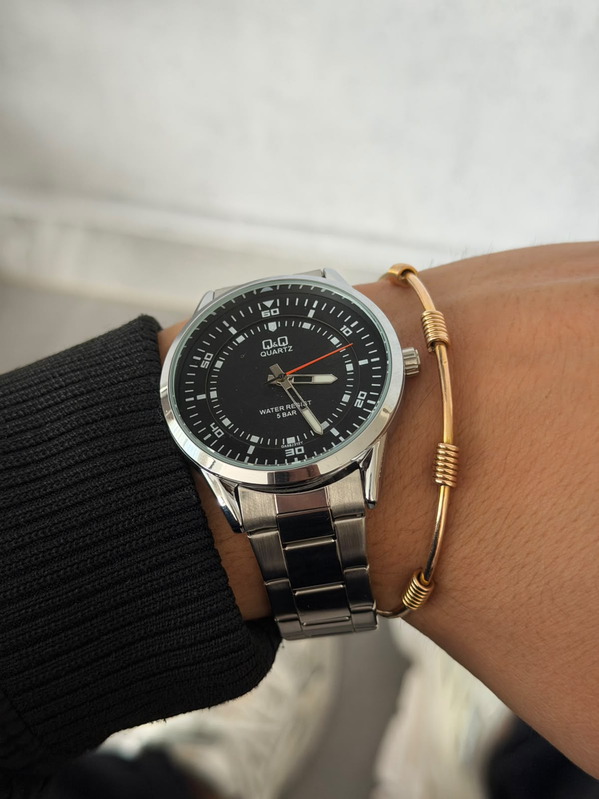 QYQ Q09 Plateado Tablero Negro