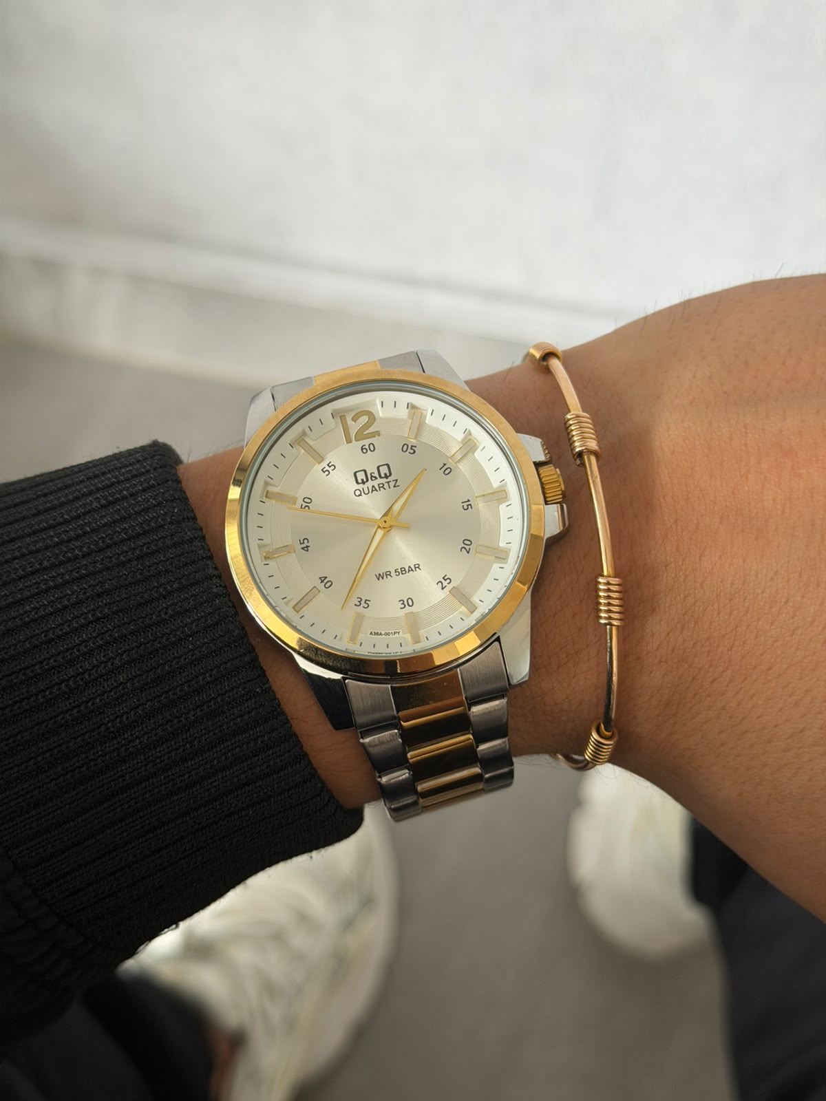 QYQ Q10 Bicolor Dorado Tablero Plateado