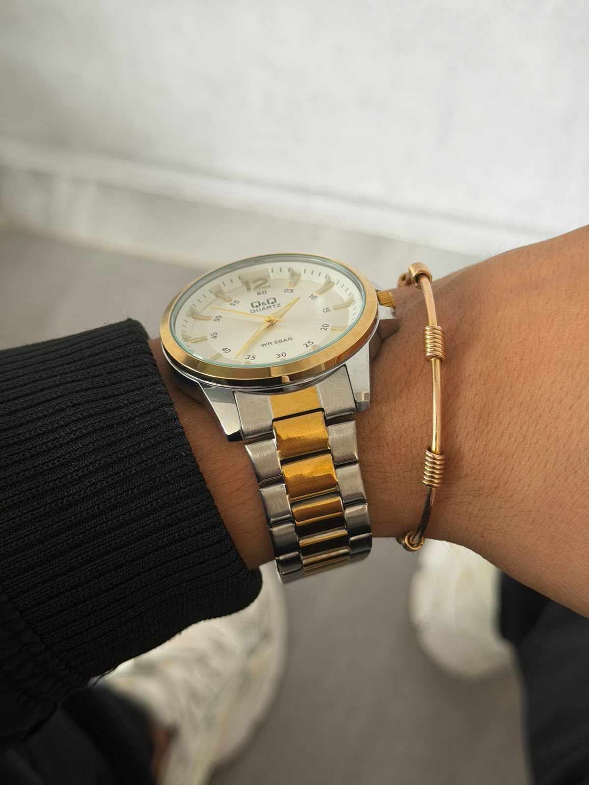 QYQ Q10 Bicolor Dorado Tablero Plateado