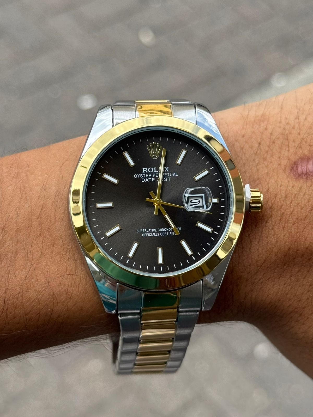 Rlx Pulido Bicolor Dorado Tablero Negro