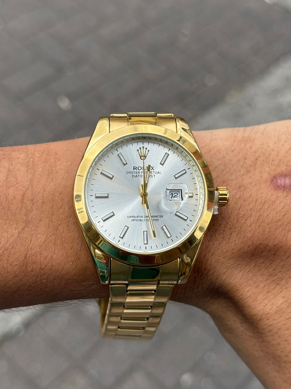 Rlx Pulido Dorado Tablero Plateado