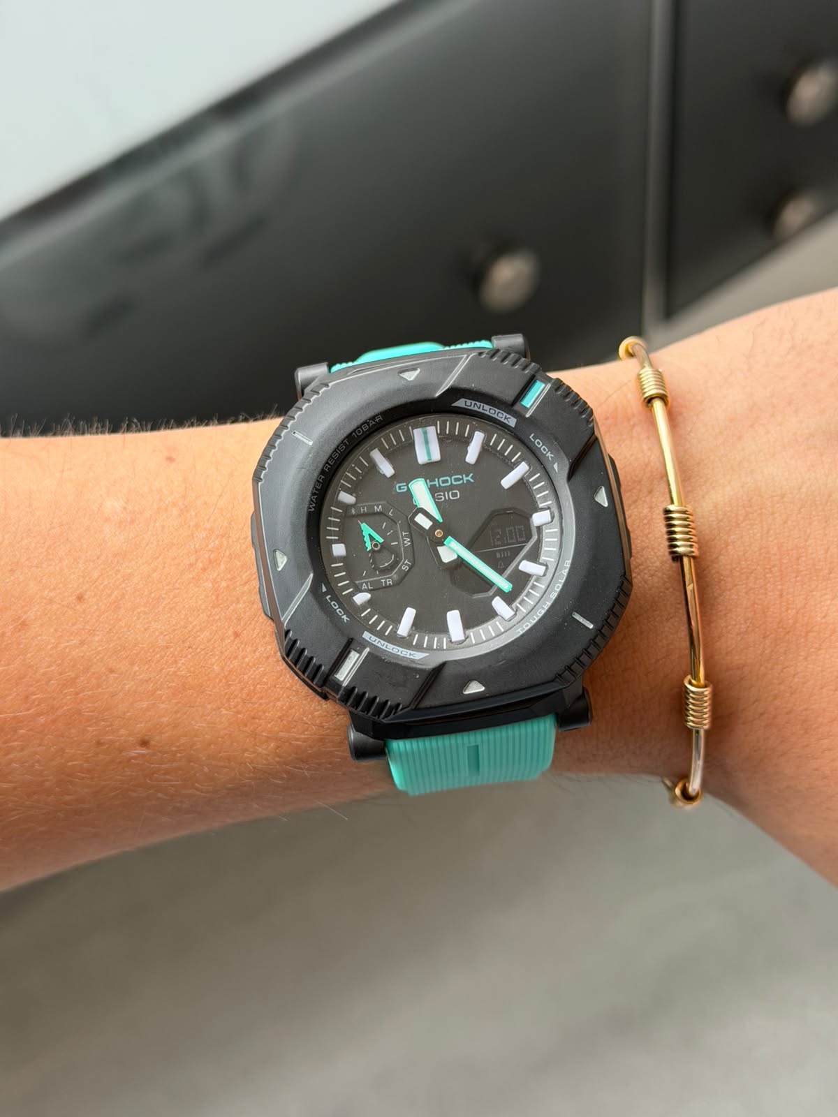 G-shck 066 Verde Tablero Negro