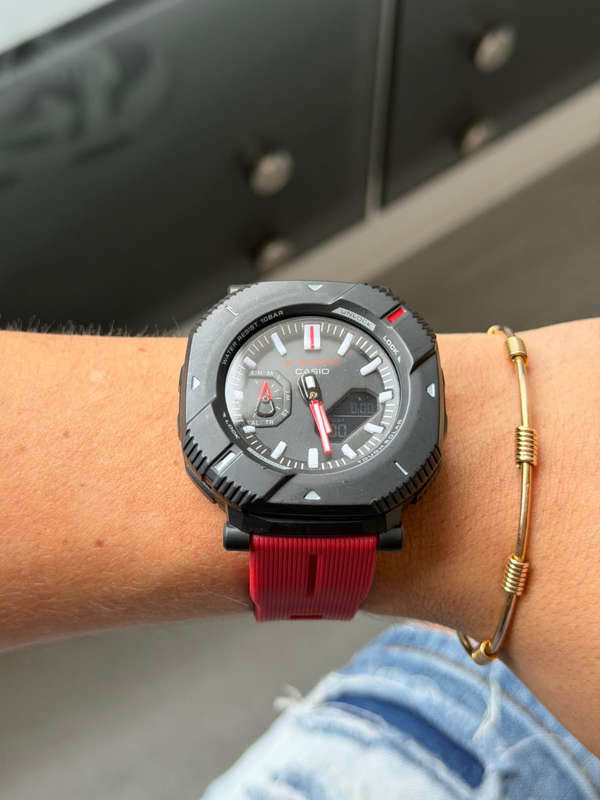 G-shck 066 Rojo Tablero Negro