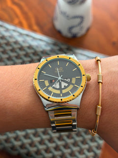 QYQ B97 Bicolor Dorado Tablero Negro