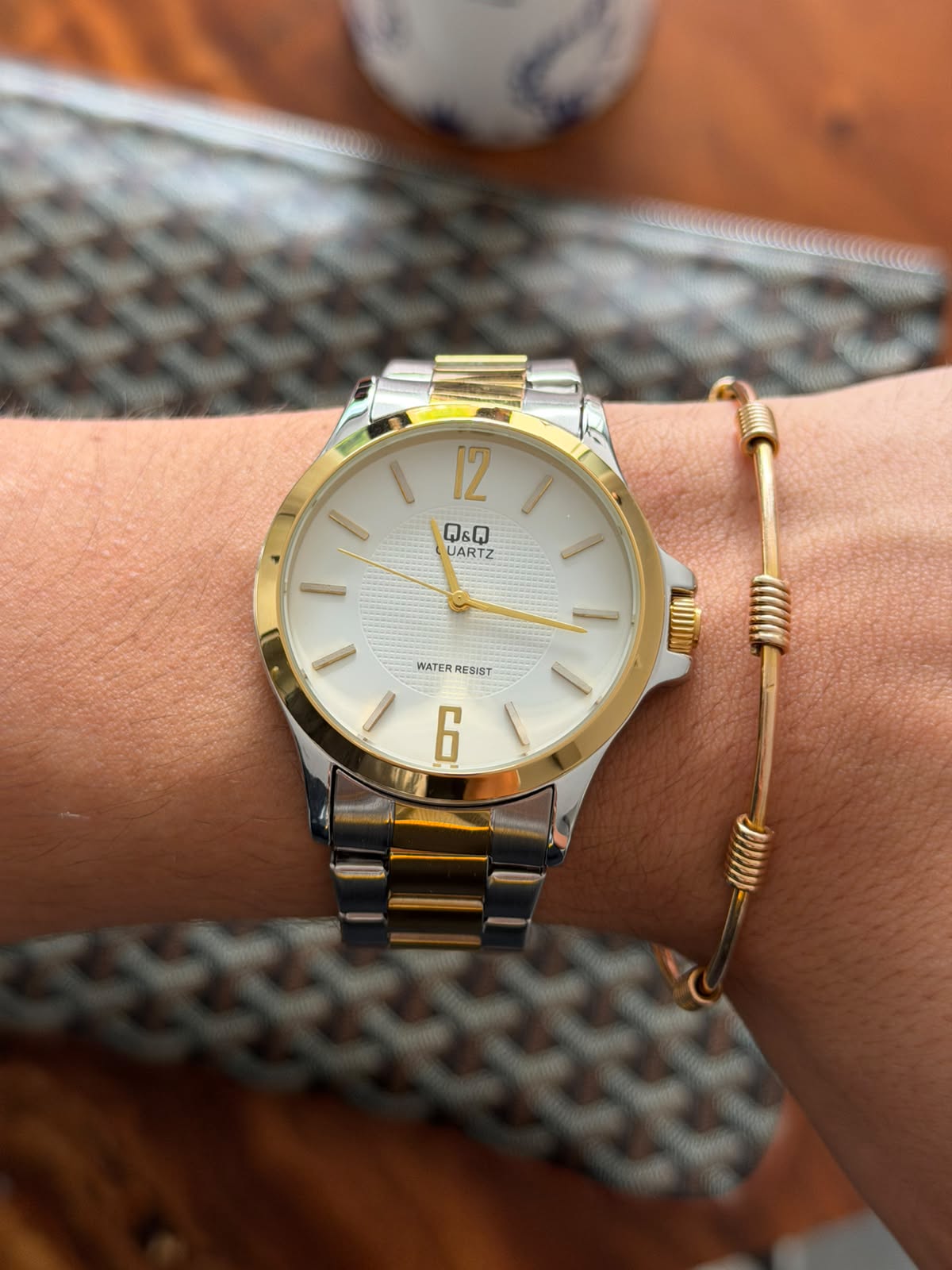 QYQ 2 Bicolor Dorado Tablero Blanco