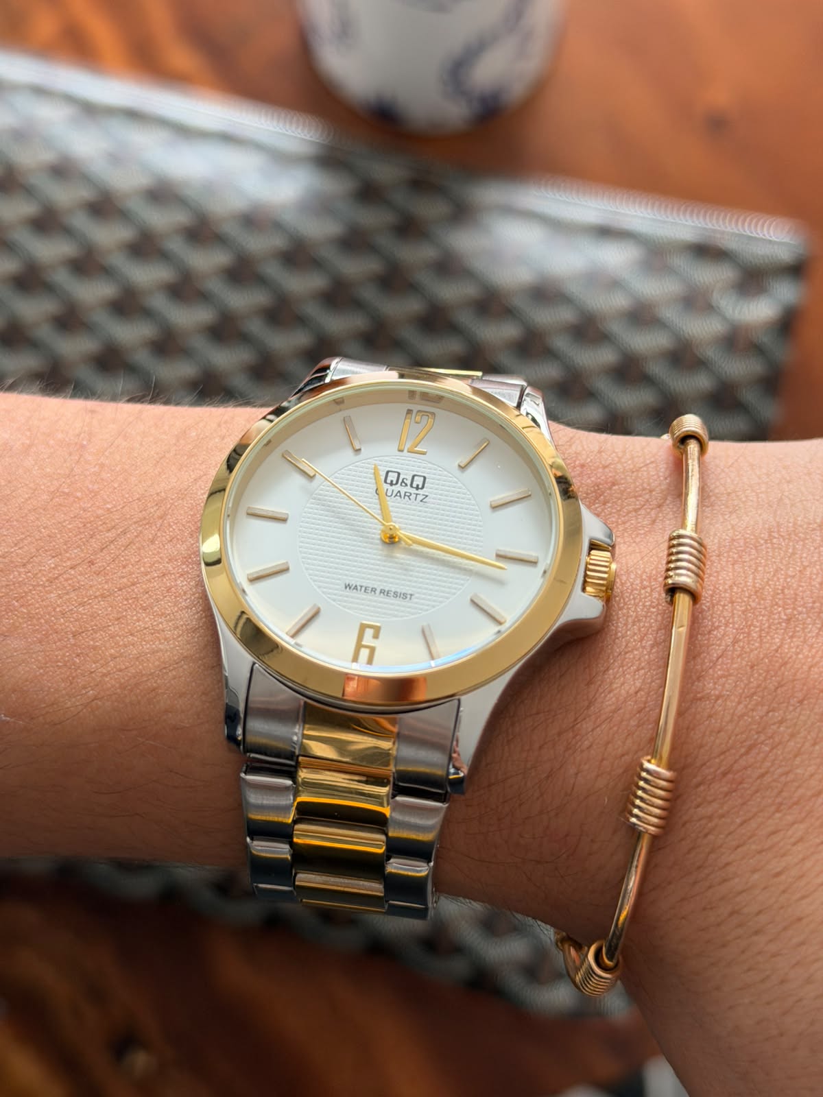 QYQ 2 Bicolor Dorado Tablero Blanco