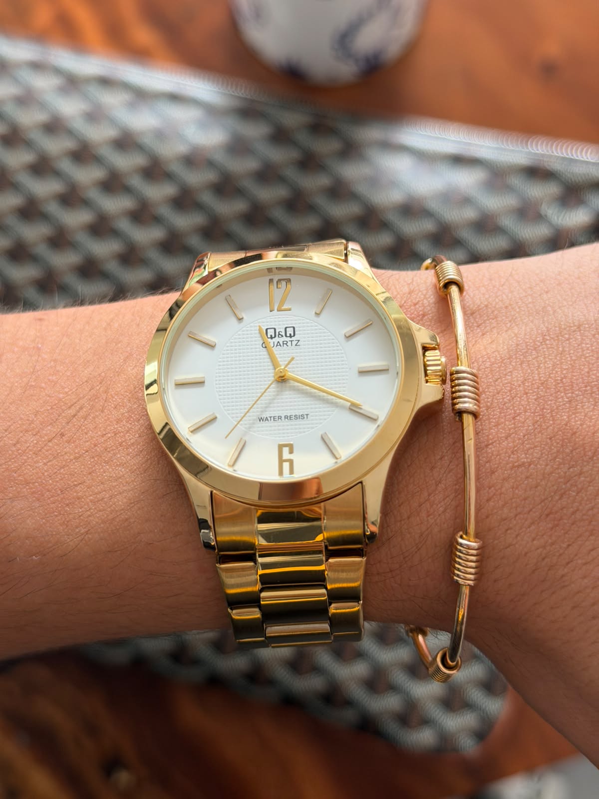 QYQ 2 Dorado Tablero Blanco