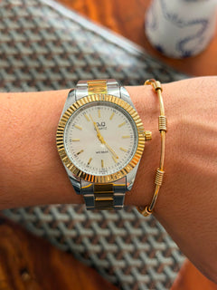 QYQ B95 Bicolor Dorado Tablero Plateado