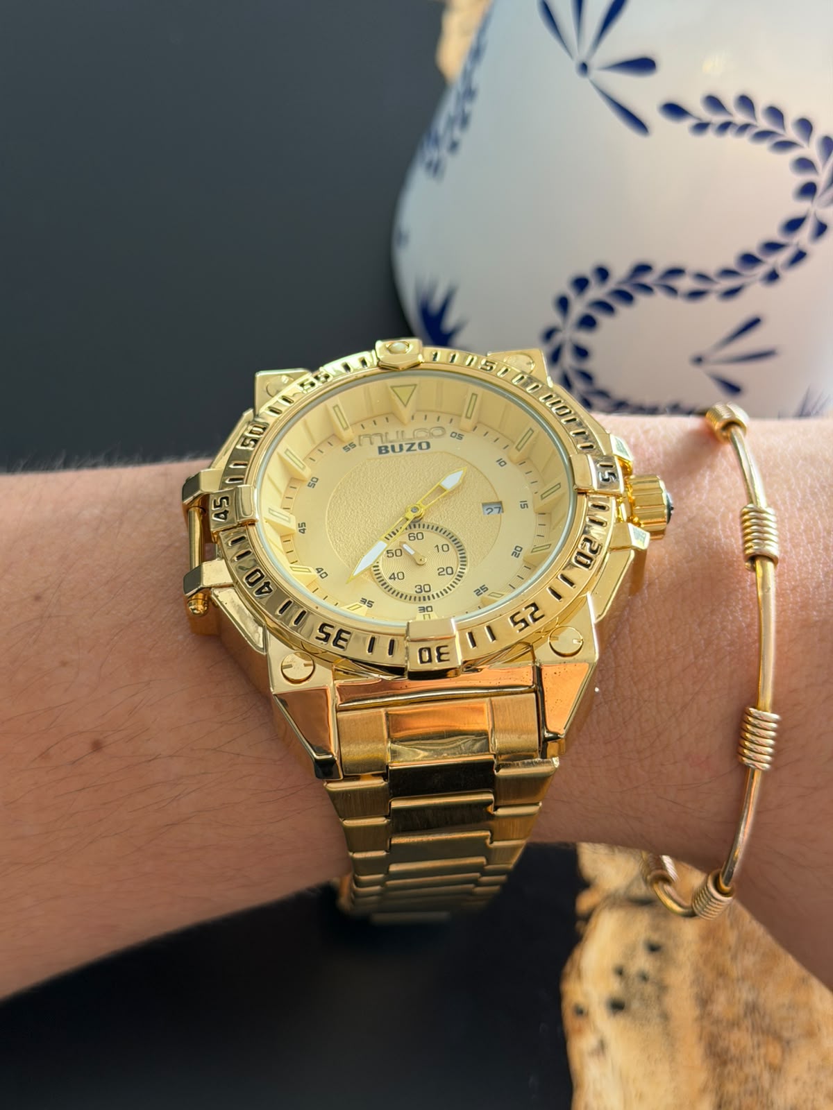 Mlc Buzo Dorado Tablero Dorado