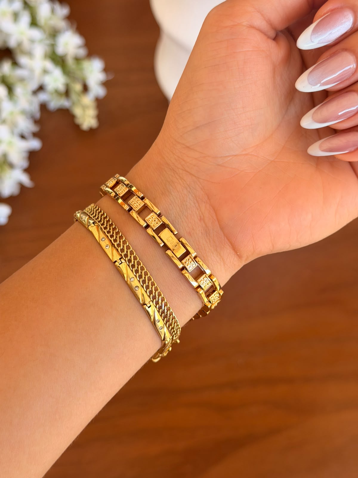 QYQ Mujer Dorado Tablero Dorado
