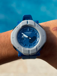 G-shck 066 Azul Tablero Azul Plateado