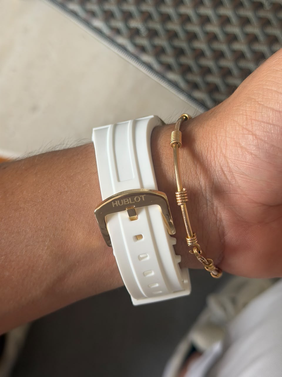 Hblt 2026 Goma Blanca Tablero Blanco Dorado