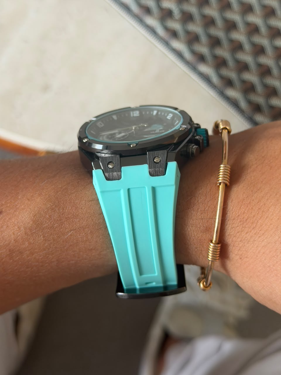 Hublot 2026 Goma Verde Tablero Negro
