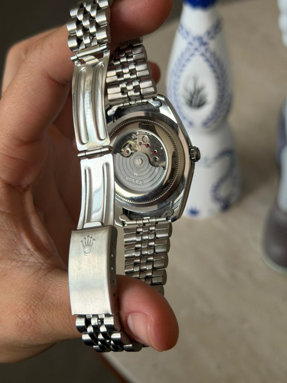 Rlx Diamond Plateado Tablero Azul