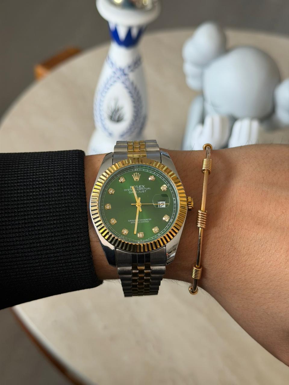 Rlx Diamond Bicolor Dorado Tablero Verde