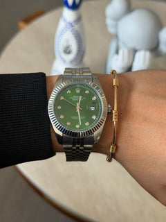 Rlx Diamond Plateado Tablero Verde