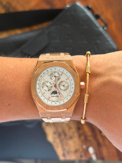 Admrs Royal Oro Rosa Tablero Plateado