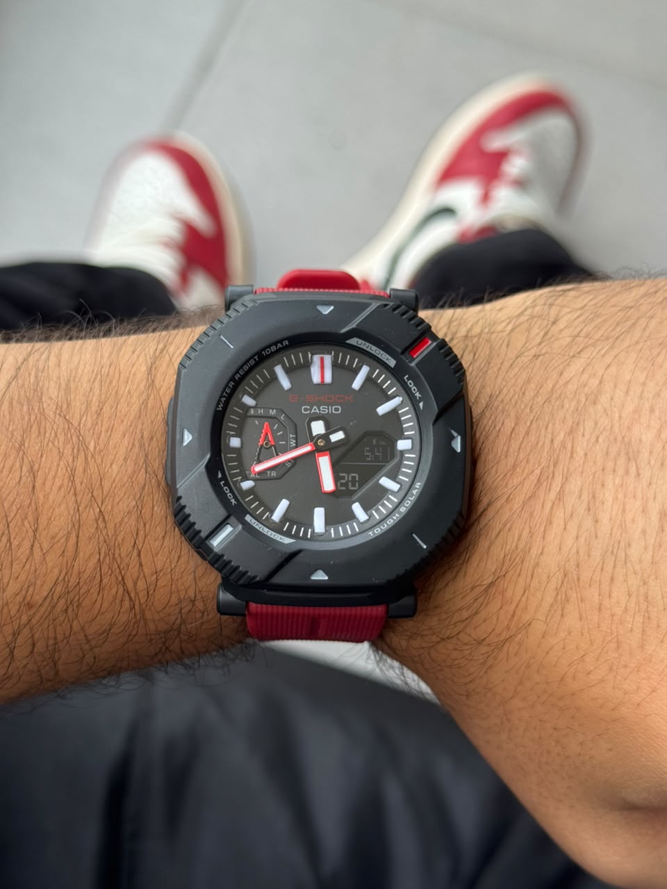 G-shck 066 Rojo Tablero Negro