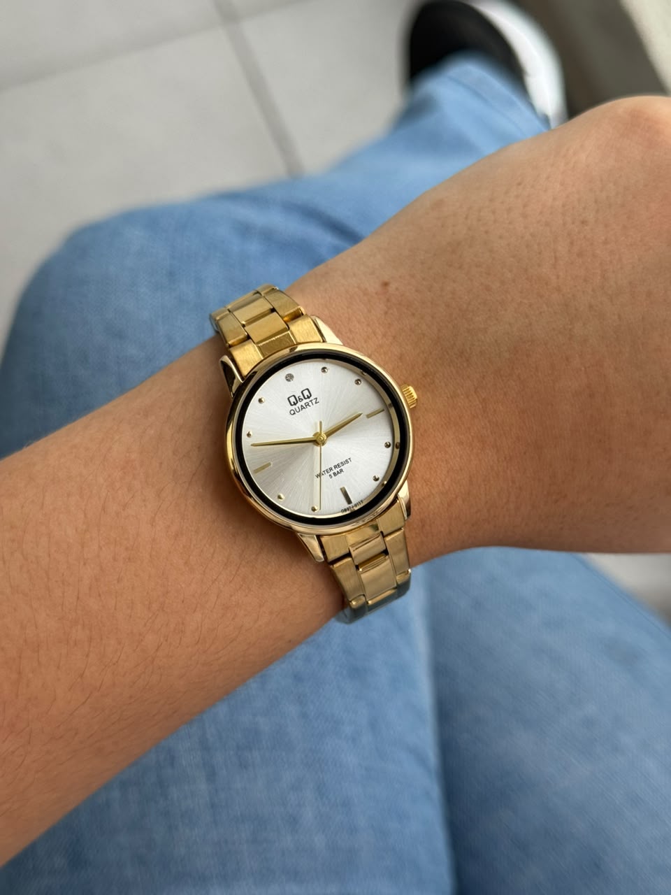 QYQ Mujer QB57 Dorado Tablero Plateado