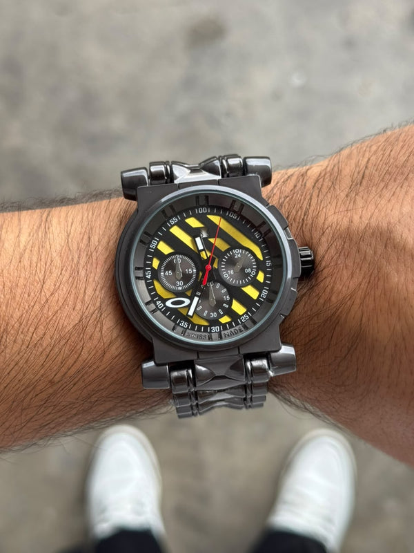Okl 2026 Metalico Negro Tablero Negro Amarillo