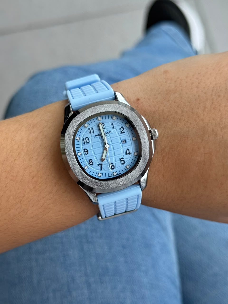 Ptk Mujer 2026 Goma Azul Cielo Tablero Azul Cielo Plateado