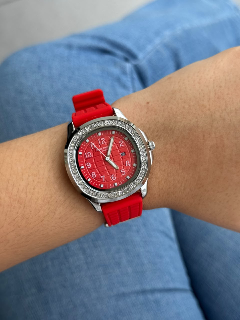 Ptk Mujer Circones 2026 Goma Roja Tablero Rojo Plateado