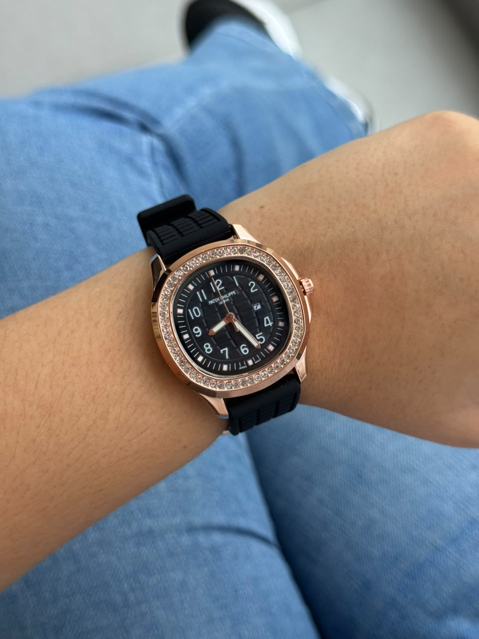 Ptk Mujer Circones 2026 Goma Negra Tablero Negro Oro Rosa