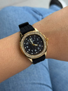 Ptk Mujer Circones 2026 Goma Negra Tablero Negro Dorado