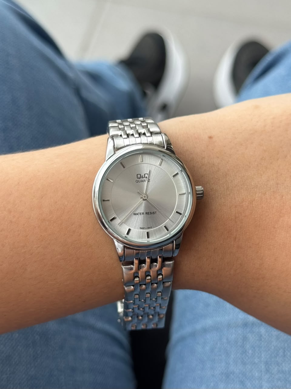 QYQ Mujer Quartz Plateado Tablero Plateado