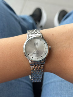 QYQ Mujer Quartz Plateado Tablero Plateado