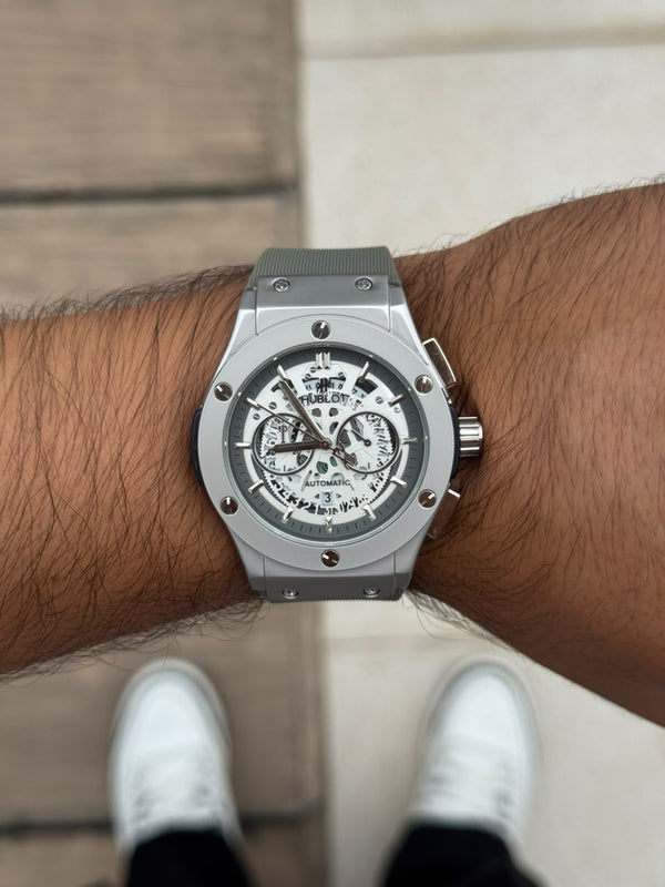Hblt Meca Goma Gris Tablero Plateado