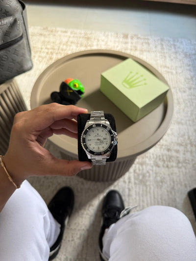 Rlx Submariner New Plateado Tablero Blanco