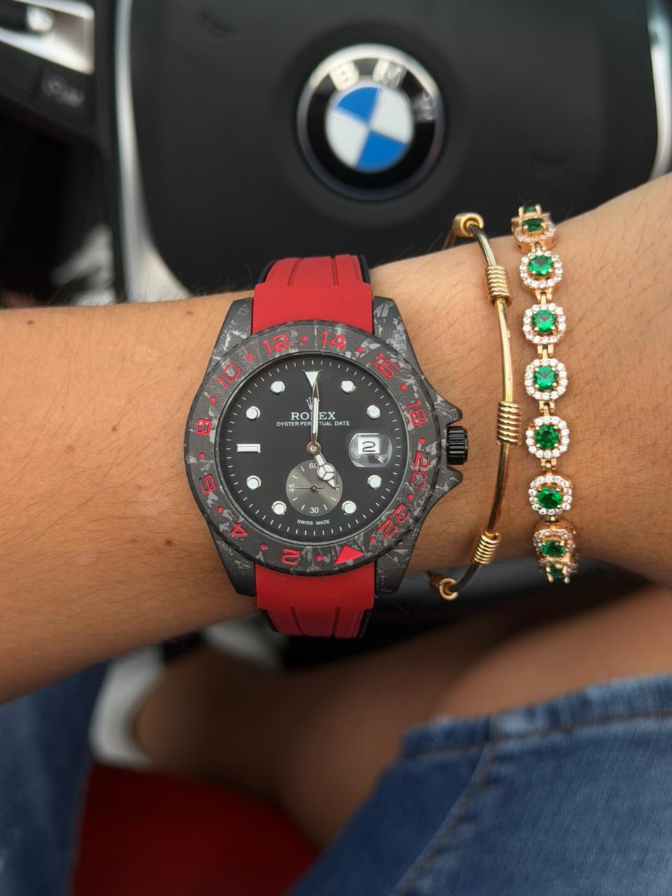 Rlx Goma Roja Tablero Negro