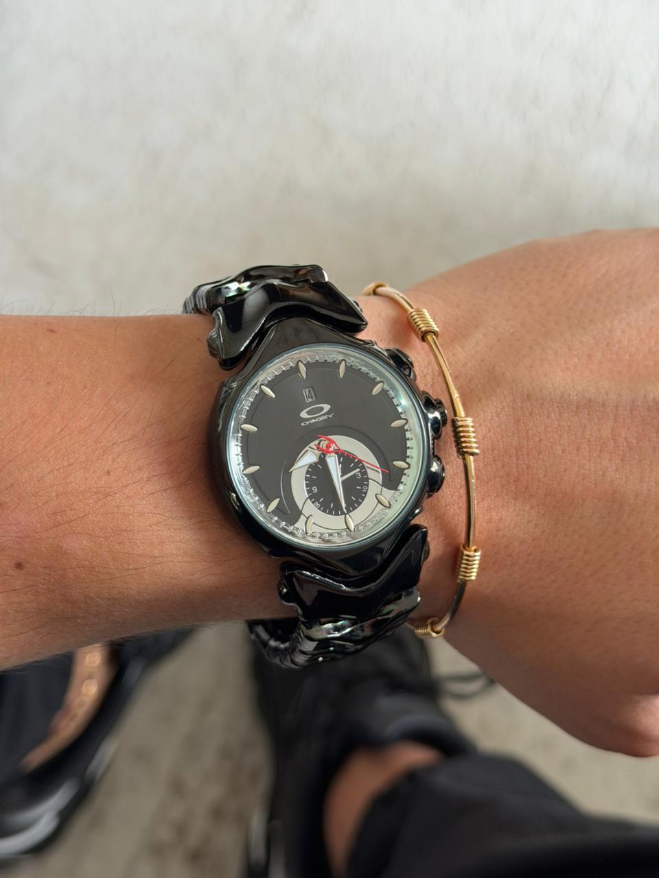 Okey Jugde Negro Tablero Negro Blanco