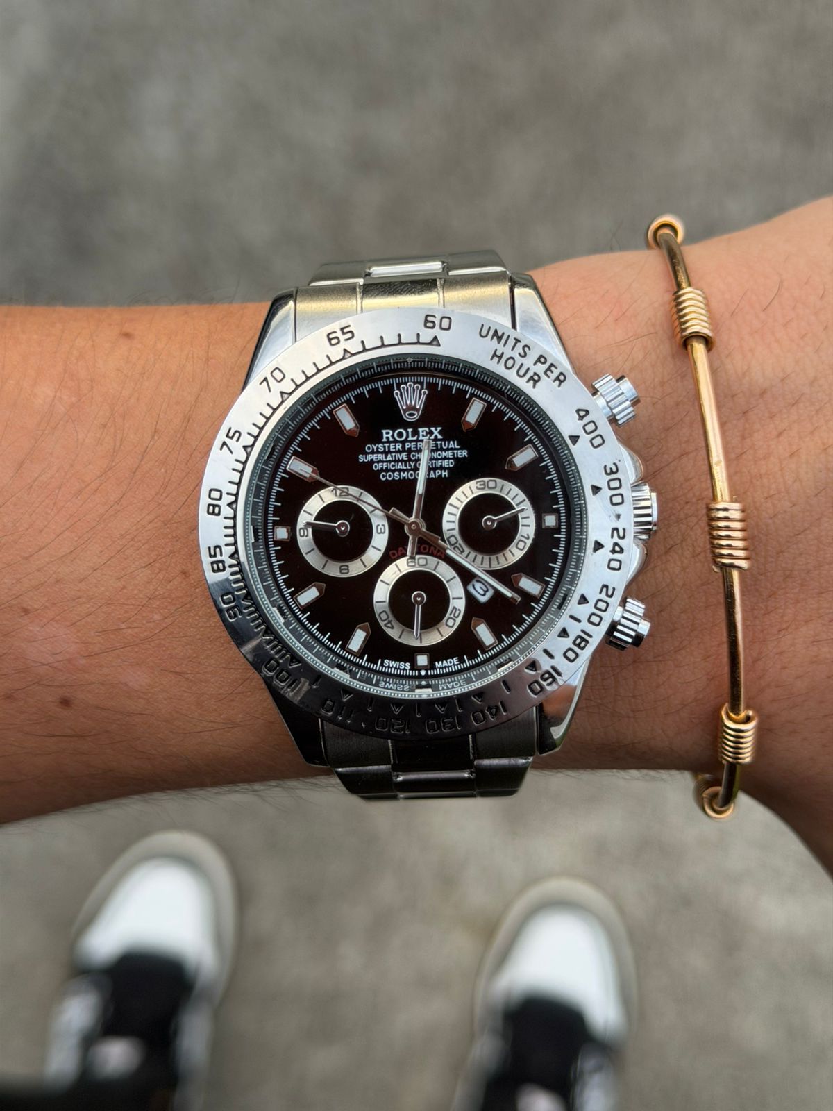 Rlx Daytn Plateado Tablero Negro