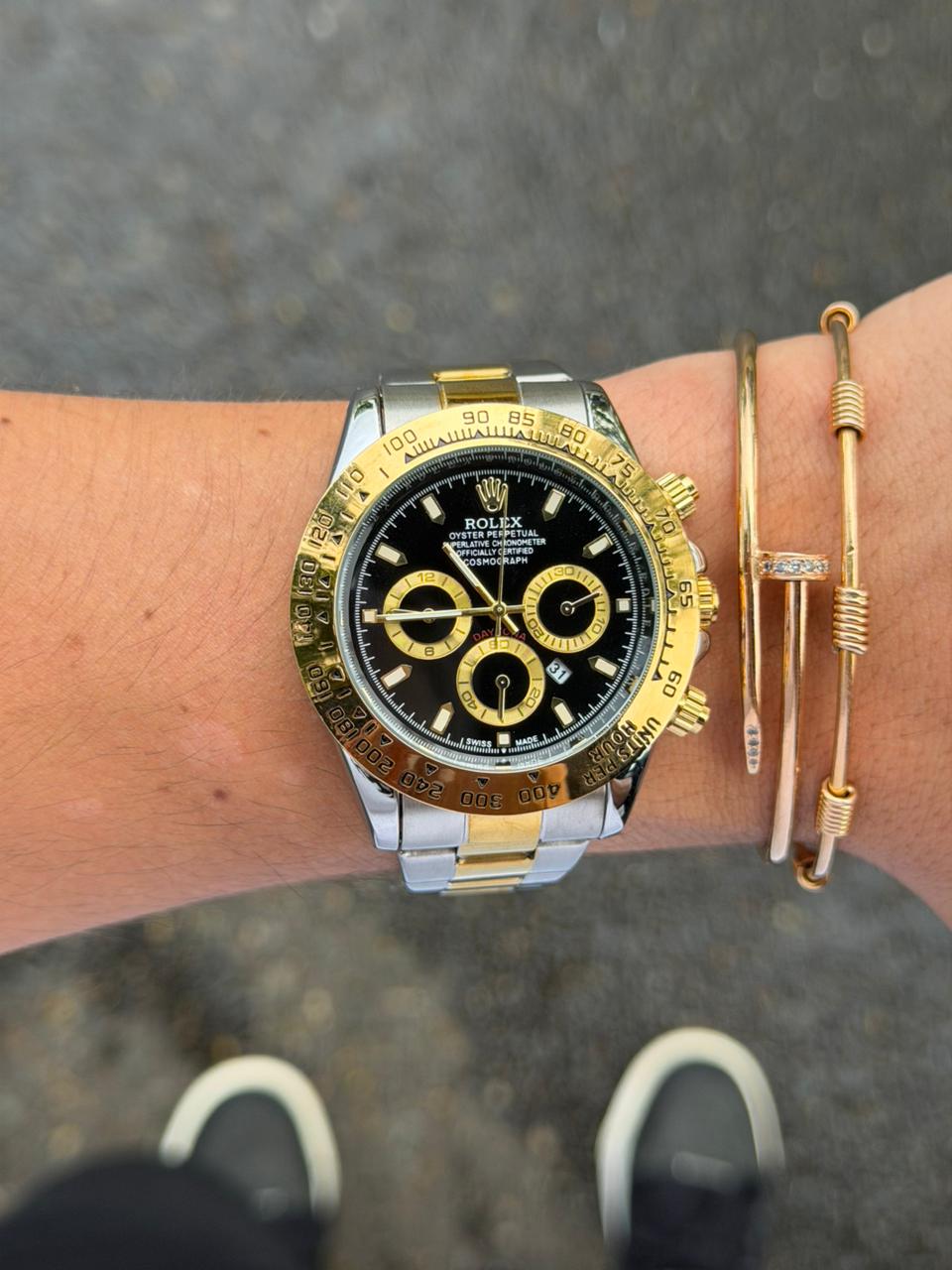 Rlx Daytn Bicolor Dorado Tablero Negro