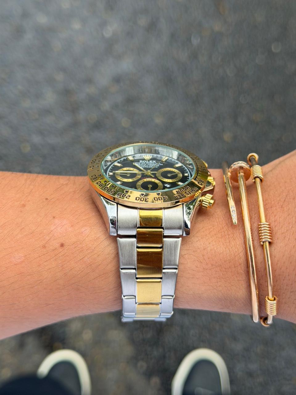 Rlx Daytn Bicolor Dorado Tablero Negro