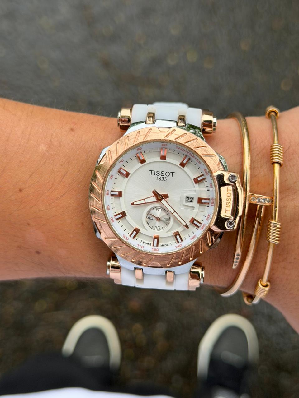 Tsst Goma Blanca Tablero Blanco Dorado