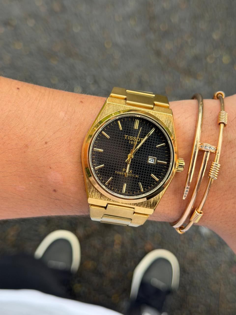 Tsst Metalico Dorado Tablero Negro