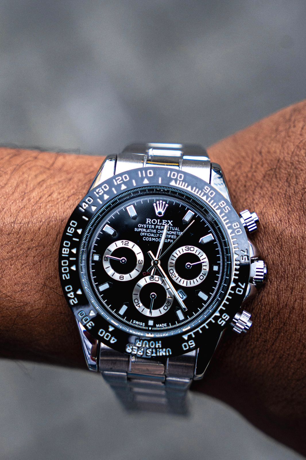 Rlx Daytn Plateado Tablero Negro Negro