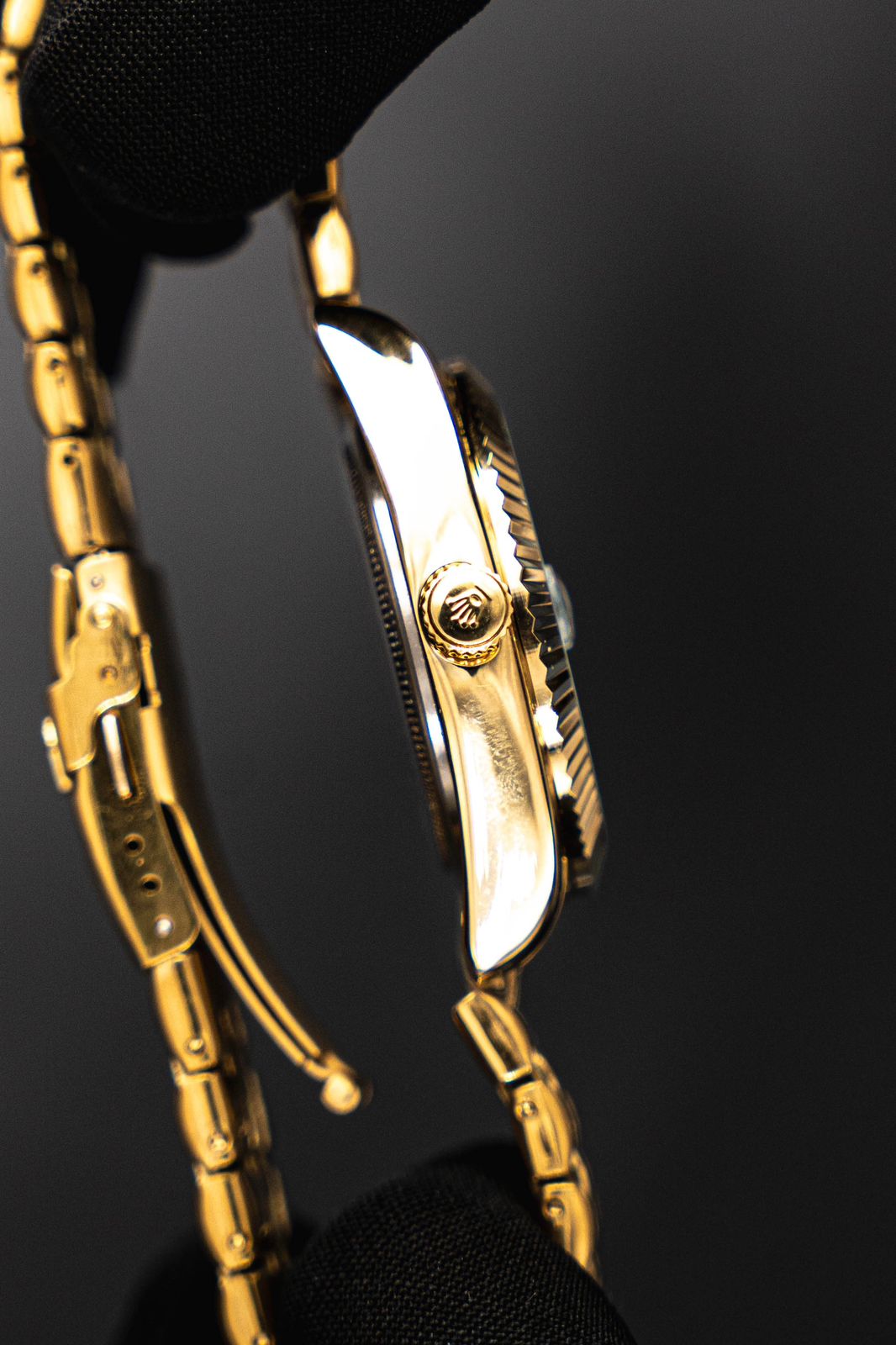 Rlx Trenzado Dorado Tablero Negro