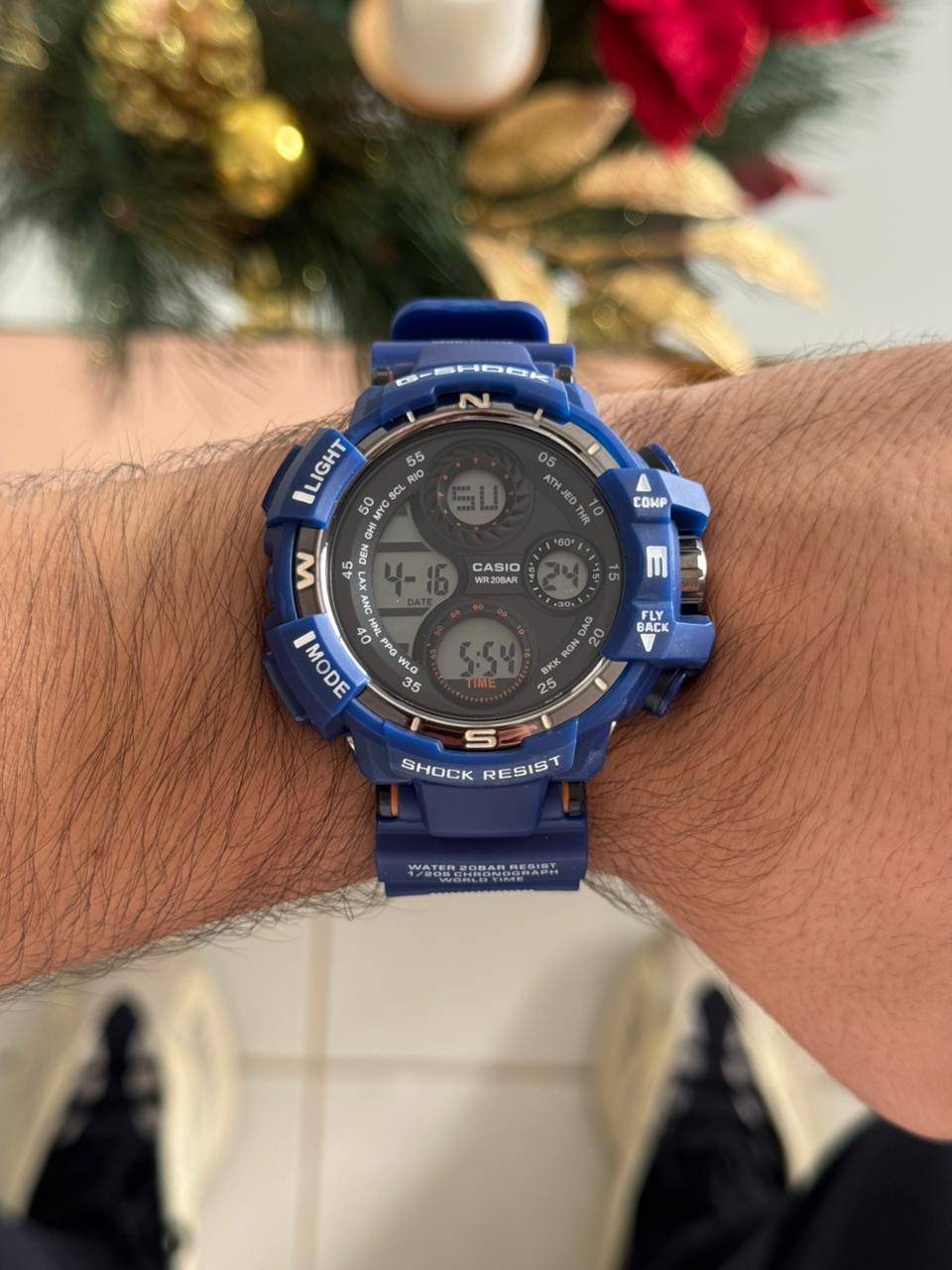 G-shck 3 Ojos Azul Tablero Negro