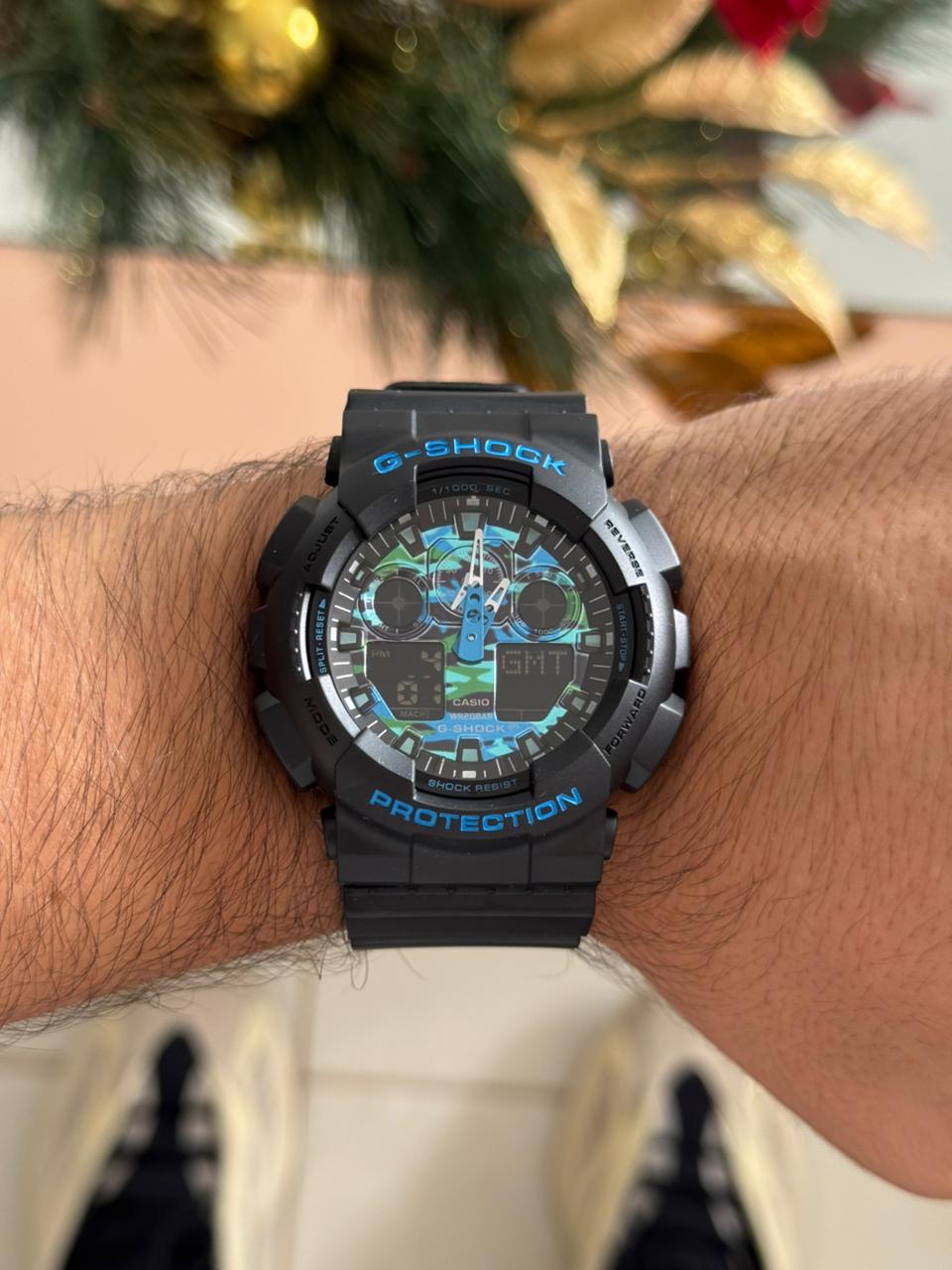 G-shck GA110 Negro Tablero Azul