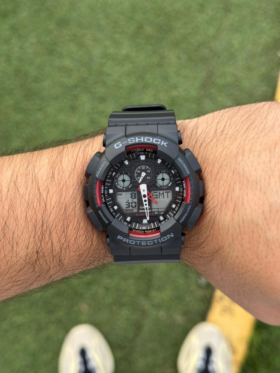 G-shck GA110 Negro Tablero Negro Rojo