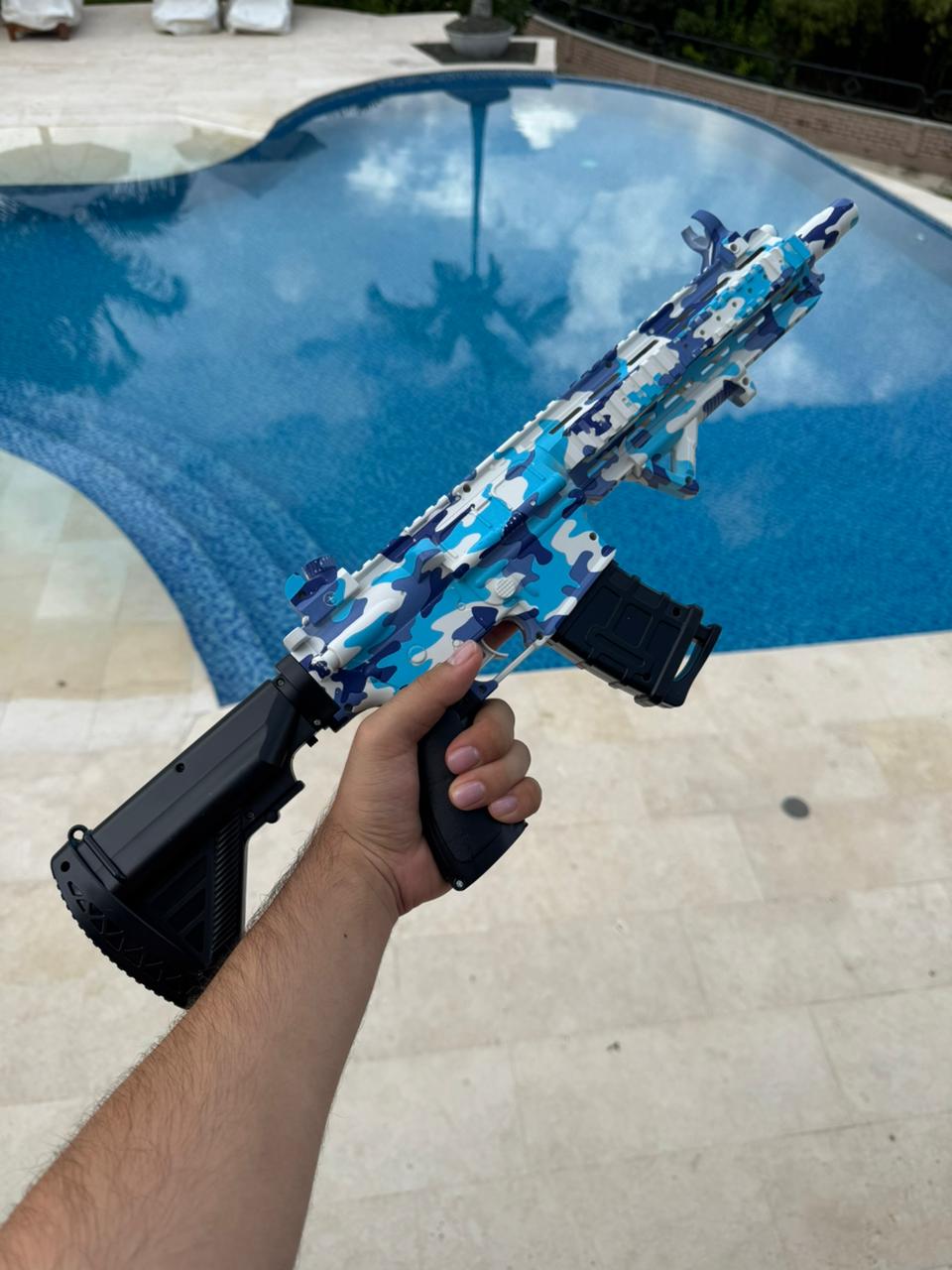 Pistola De Hidrogel Azul