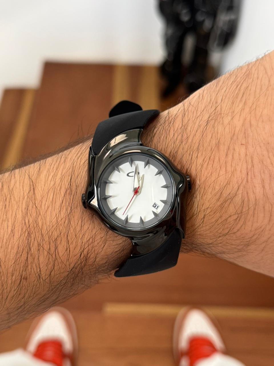 Okl Goma Negra Tablero Blanco Negro